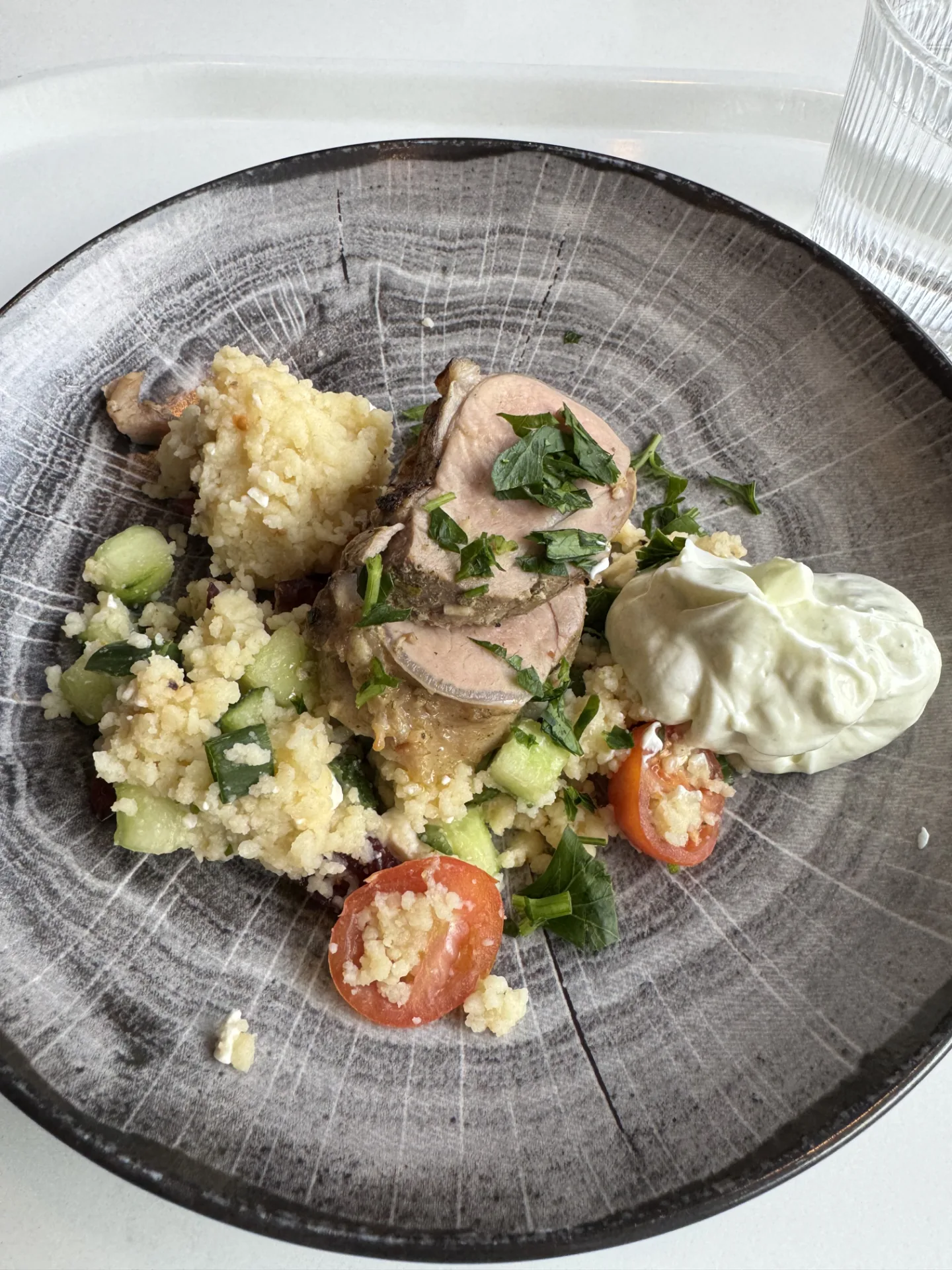 Flæsk m couscous